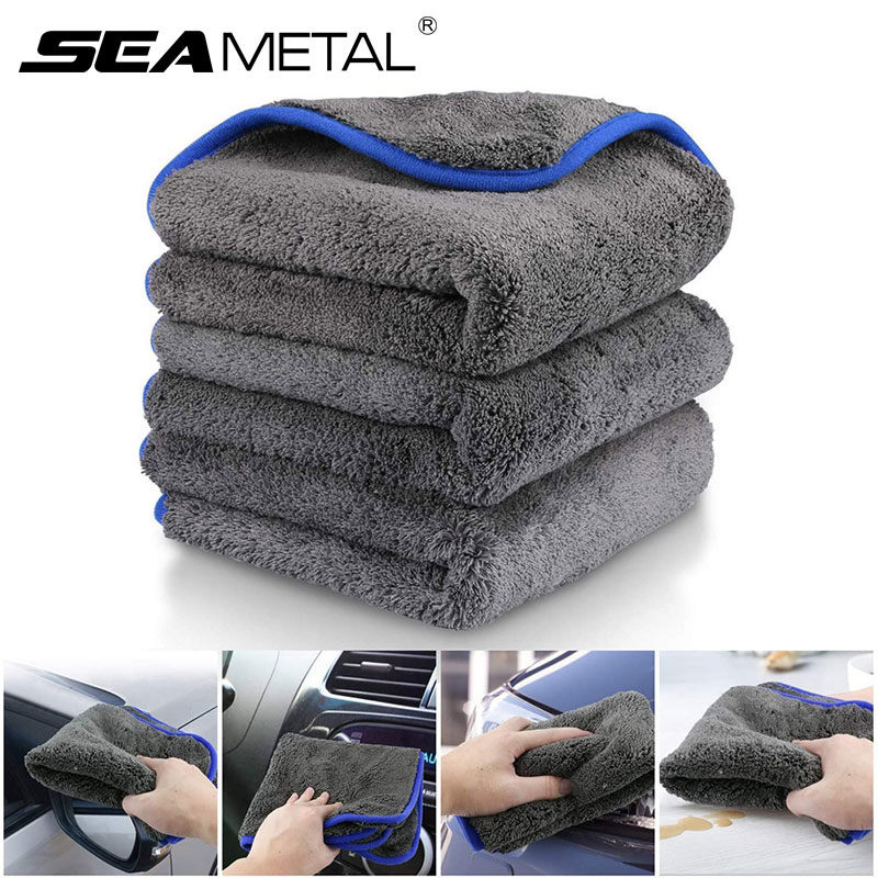 Microfiber Car Drying Towel Super Absorbent - SEAMETAL 1200GSM microfibre serviette de lavage
