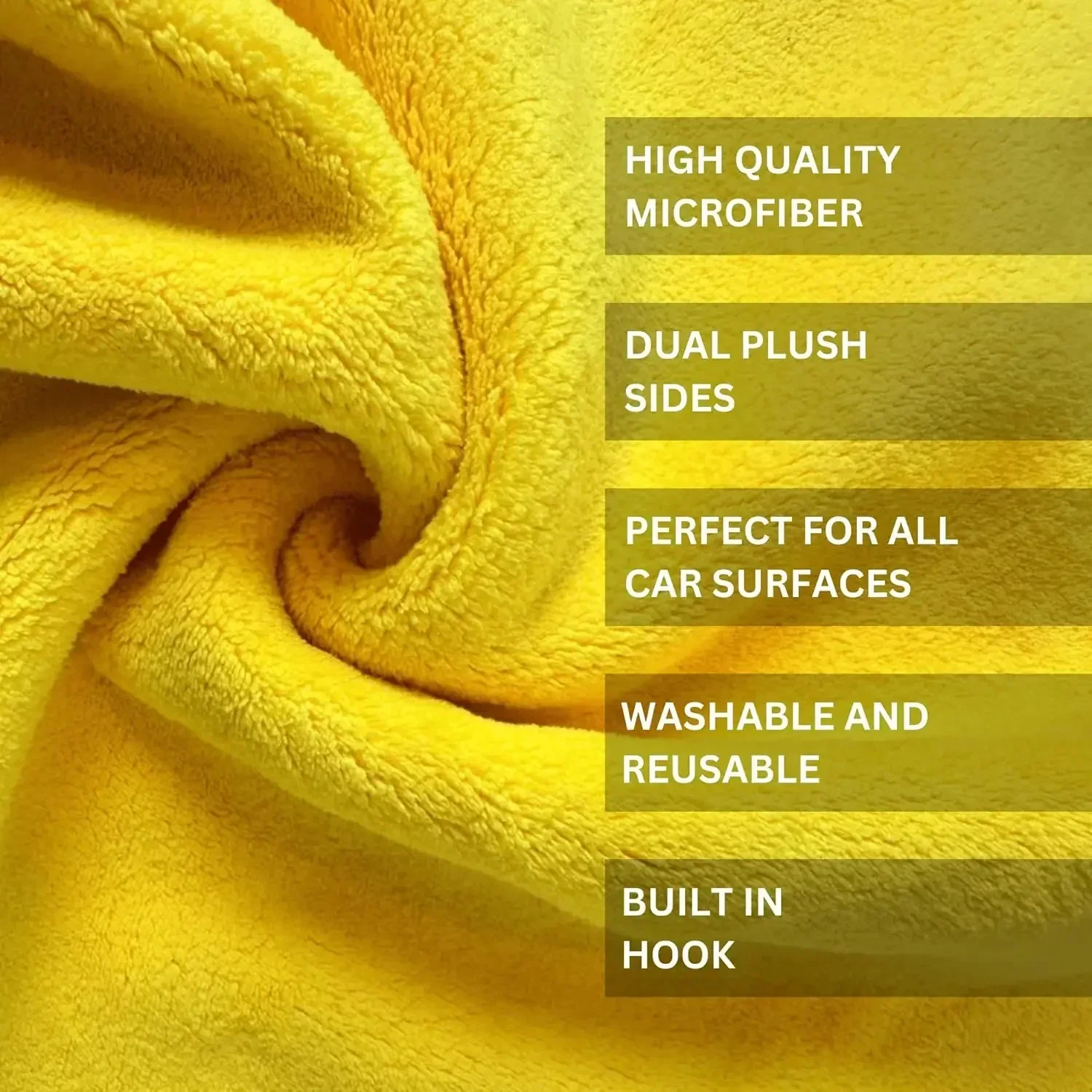 1/10 pièces Serviette microfib - Microfiber Car Drying Towel Super Absorbent avis et prix