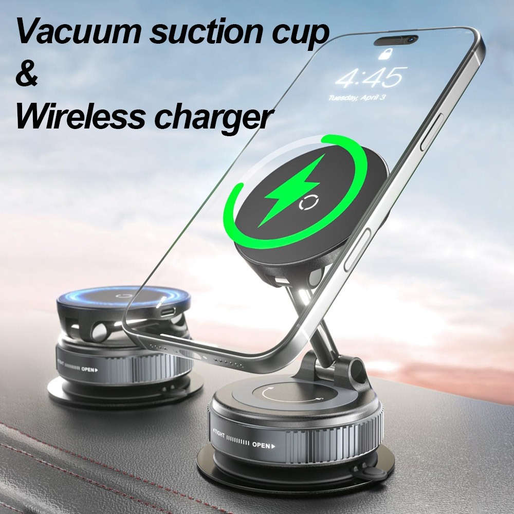 Support de téléphone avec char - Wireless Car Charger Mount Fast Charging avis et prix