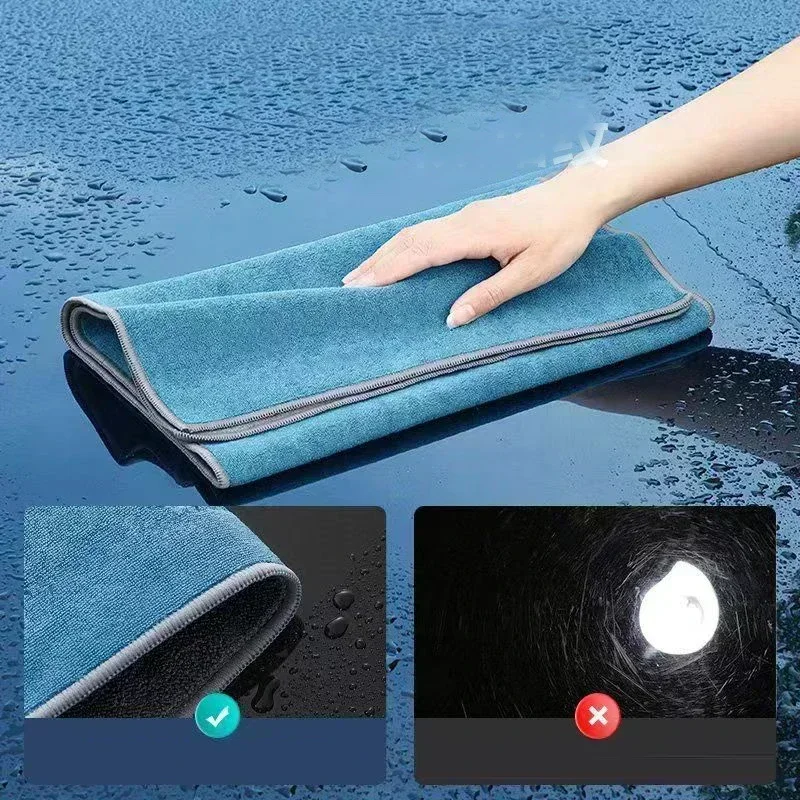 Serviette en microfibre à poil - Microfiber Car Drying Towel Super Absorbent avis et prix