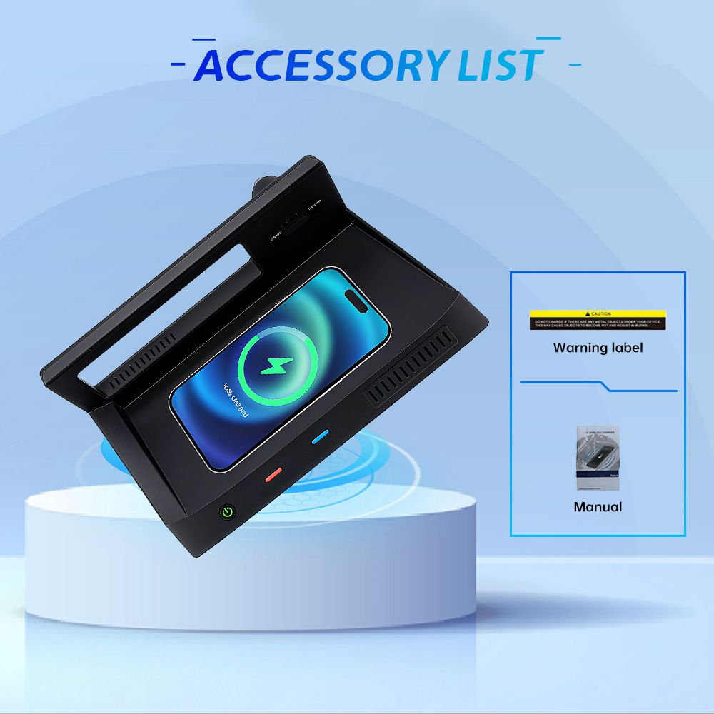 Tapis de chargement sans fil p - Wireless Car Charger Mount Fast Charging avis et prix