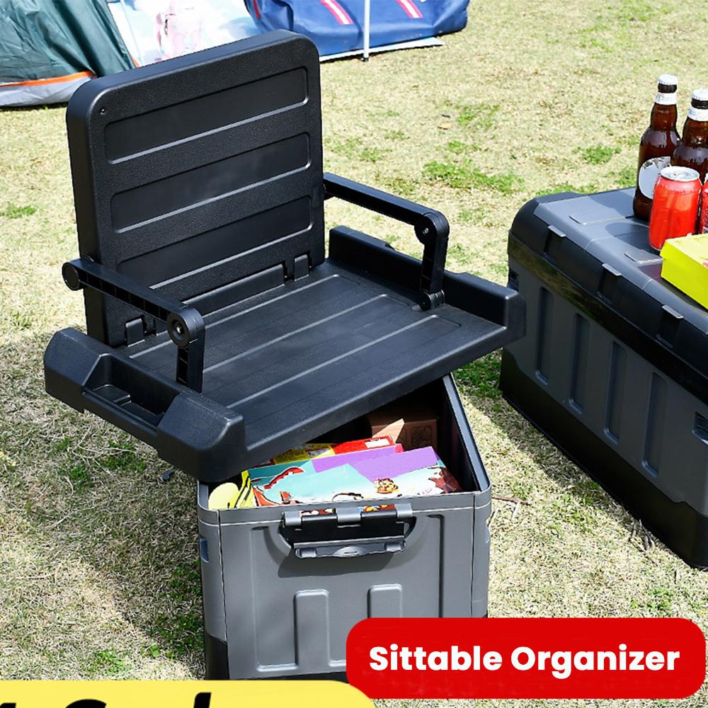 Organisateur de coffre 60L, gr - Car Trunk Organizer Foldable Storage Box avis et prix