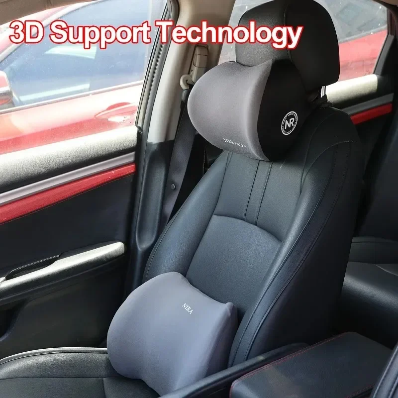 Nouveau coussin de soutien lom - Memory Foam Car Neck Pillow Lumbar Support avis et prix